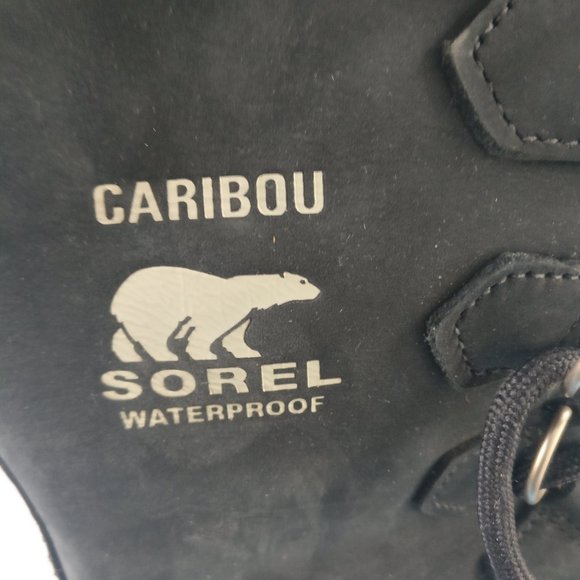 SOREL Caribou Waterproof Leather boot Extreme Winter boot Men 8us=Women 9.5us - Picture 3 of 9